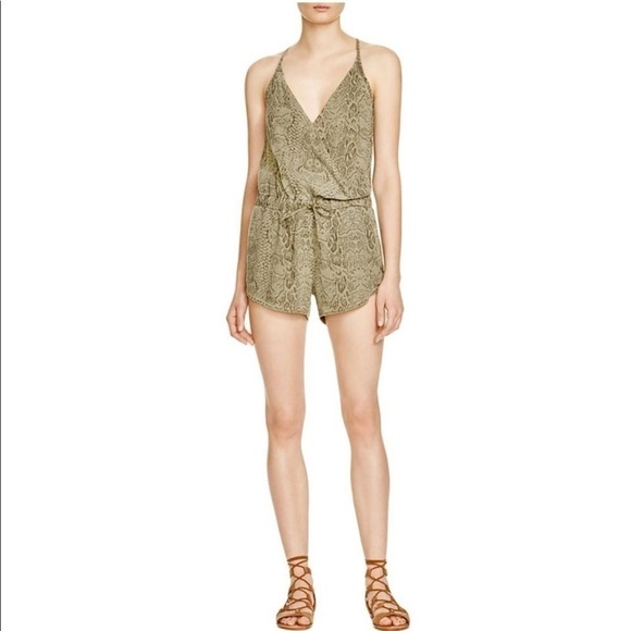 Bella Dahl Romper Tencel Snake Print - Picture 2 of 6